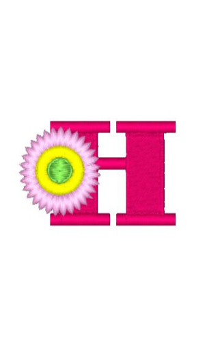 Fringe Flower Alphabet H