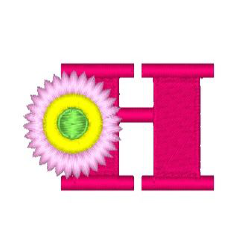 Fringe Flower Alphabet H