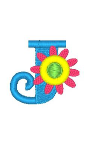 Fringe Flower Alphabet J