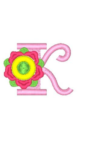 Fringe Flower Alphabet K