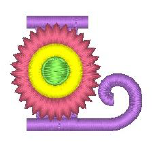 Fringe Flower Alphabet L