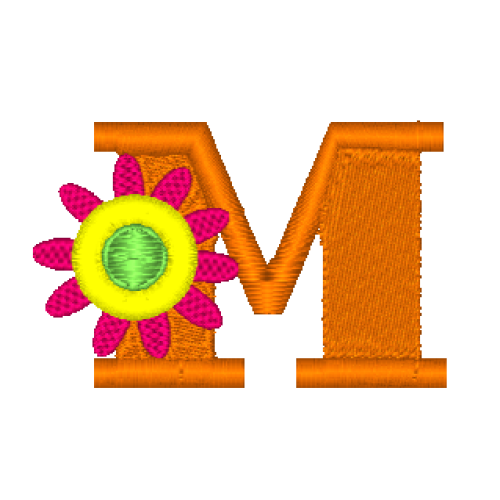 Fringe Flower Alphabet M Fringe Flower Alphabet M