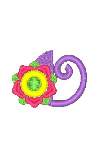 Fringe Flower Alphabet O