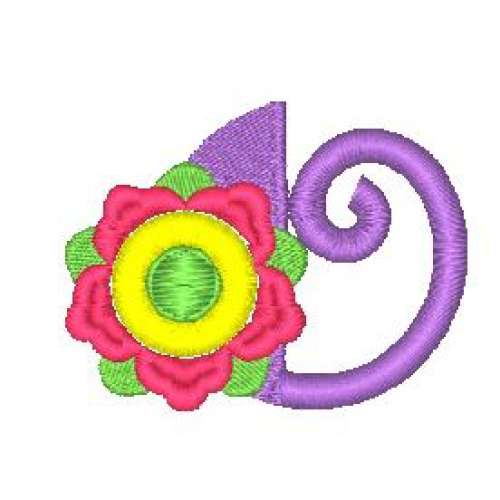 Fringe Flower Alphabet O