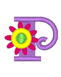 Fringe Flower Alphabet P