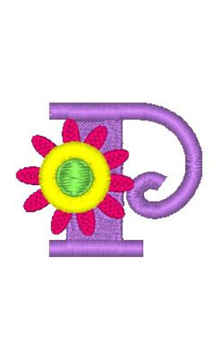 Fringe Flower Alphabet P