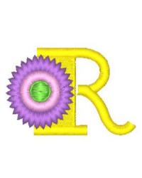 Fringe Flower Alphabet R