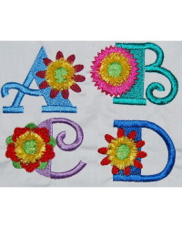 Fringe Flower Alphabet Set