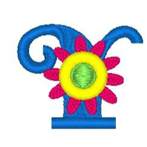Fringe Flower Alphabet Y