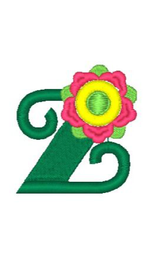Fringe Flower Alphabet Z