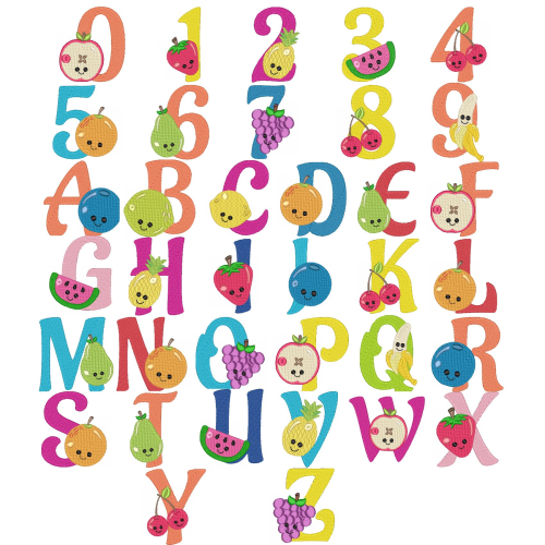 Fruit Alphabet Set