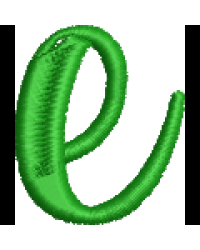 Fun Font Lower Case E