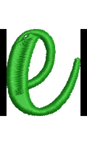 Fun Font Lower Case E