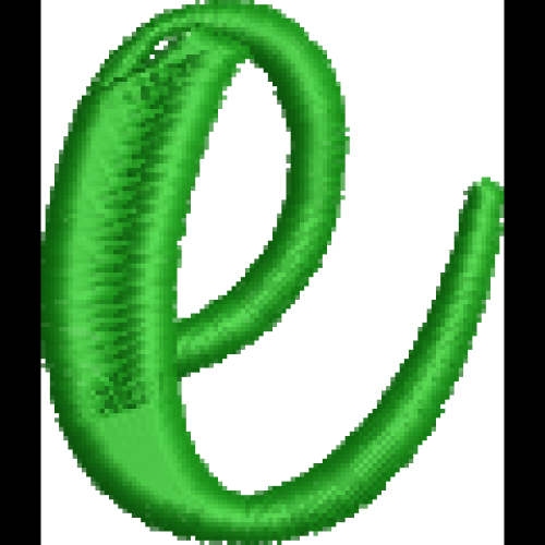 Fun Font Lower Case E