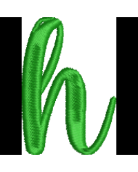 Fun Font Lower Case H