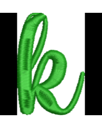 Fun Font Lower Case K