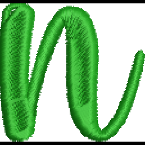 Fun Font Lower Case N