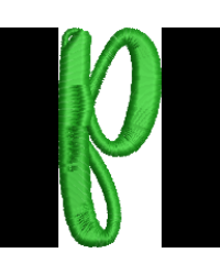Fun Font Lower Case P