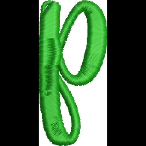 Fun Font Lower Case P