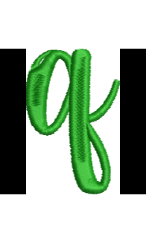 Fun Font Lower Case Q
