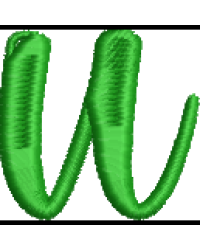 Fun Font Lower Case U