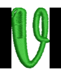 Fun Font Lower Case V