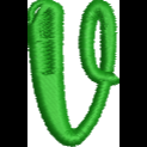 Fun Font Lower Case V