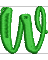 Fun Font Lower Case W