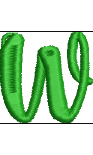 Fun Font Lower Case W