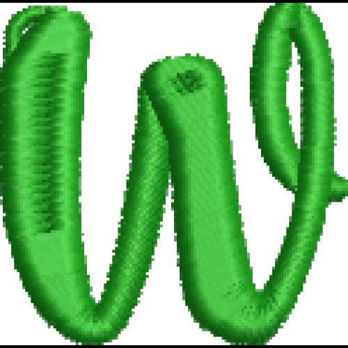 Fun Font Lower Case W