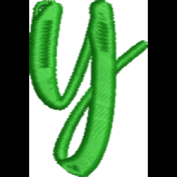 Fun Font Lower Case Y
