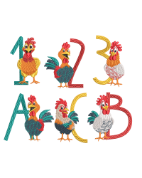 Funny Chicken Alphabet