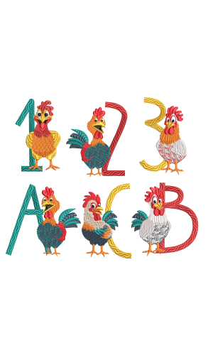 Funny Chicken Alphabet