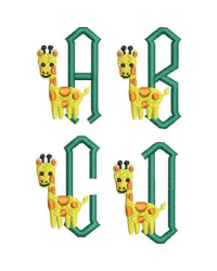 Giraffe Alphabet Set