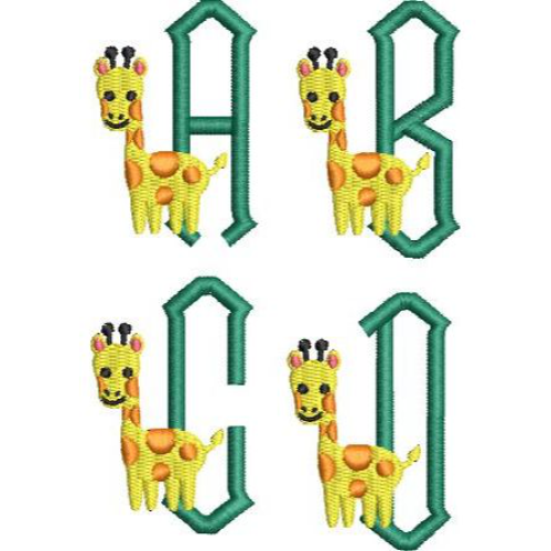 Giraffe Alphabet Set