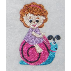 Girl On Snail