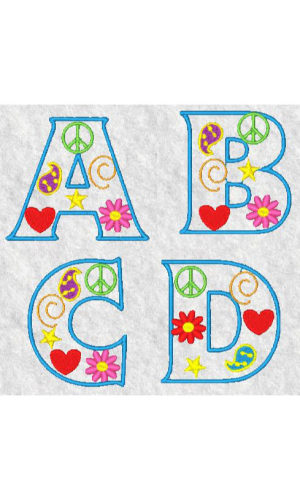 Groovy Alphabet Set