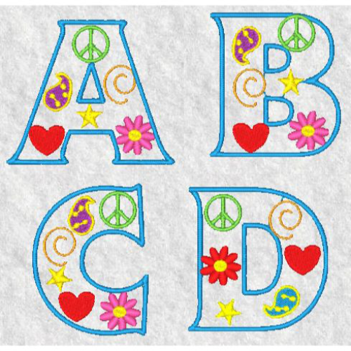 Groovy Alphabet Set