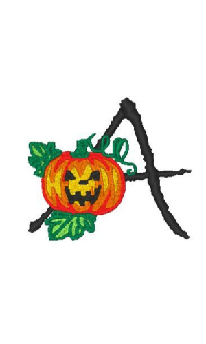 Halloween Alphabet A