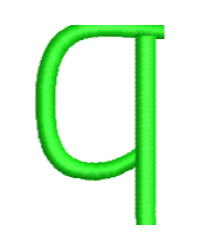 Hans Lower Case Q