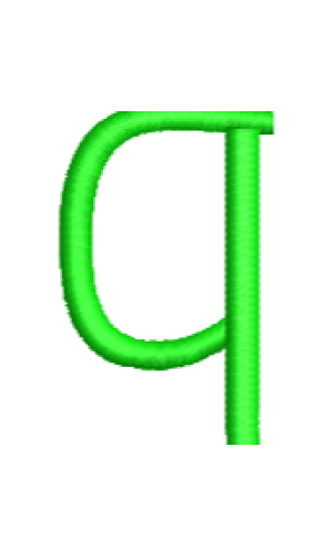 Hans Lower Case Q