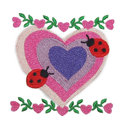 Heart And Lady Beetles