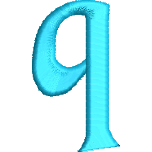Henny Lower Case Q