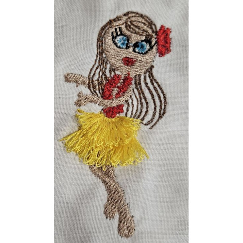 Hula Girl Fringed Skirt 01