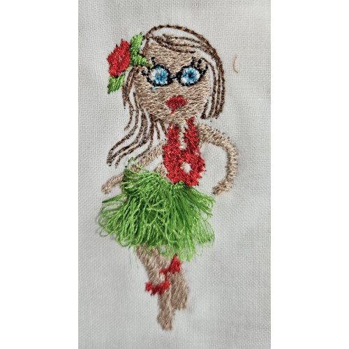 Hula Girl Fringed Skirt 02