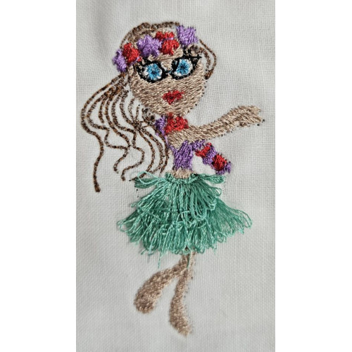 Hula Girl Fringed Skirt 04