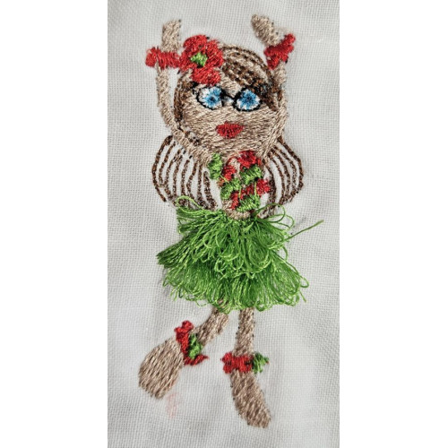 Hula Girl Fringed Skirt 08