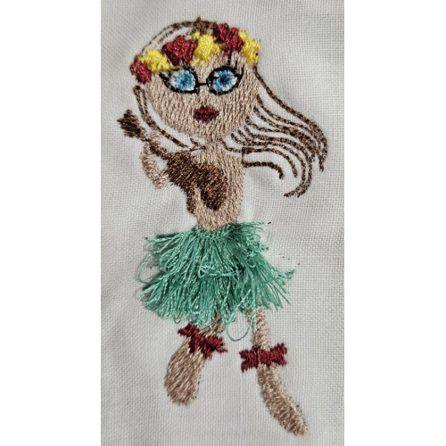 Hula Girl Fringed Skirt 06