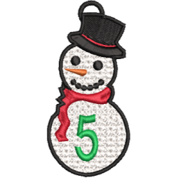 Lace Snowman 5