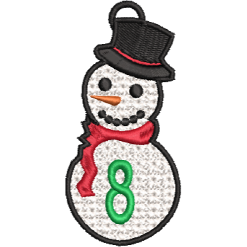 Lace Snowman 8